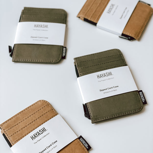 Hayashi Zipped Card Case Wallet