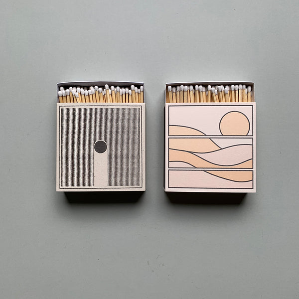 Luxury Letterpress Matches - Rain / Sun