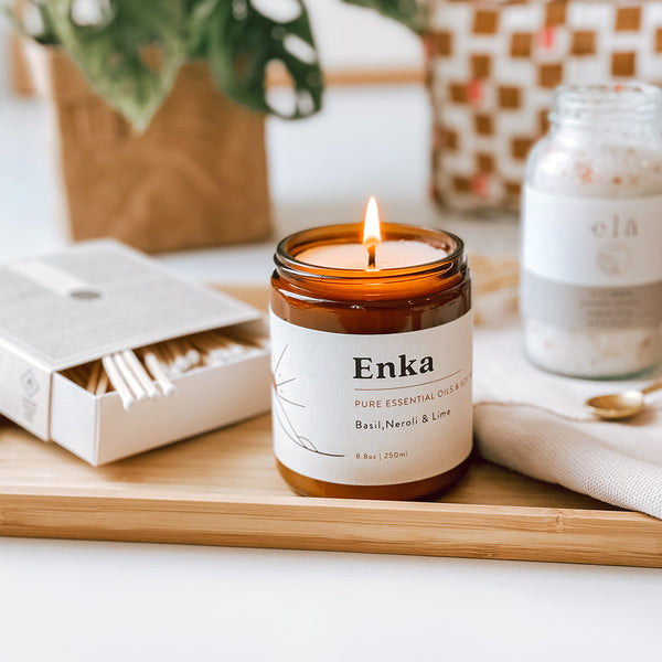 Enka Essential Oil Soy Wax Candle byFoke