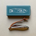 Fingerling Fish Knife presented in an illustrated blue gift box