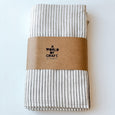 Striped Organic Cotton Tablecloth - Black/Cream