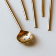 Brass Olive Spoons