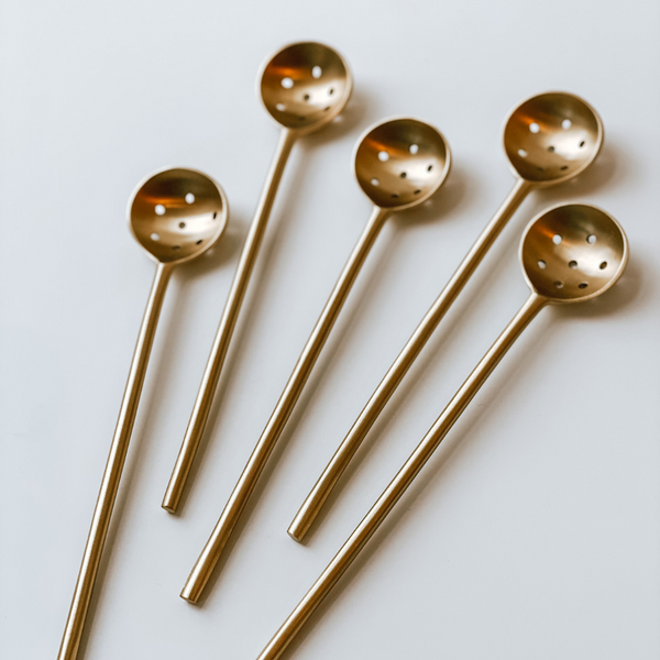 Brass Olive Spoons