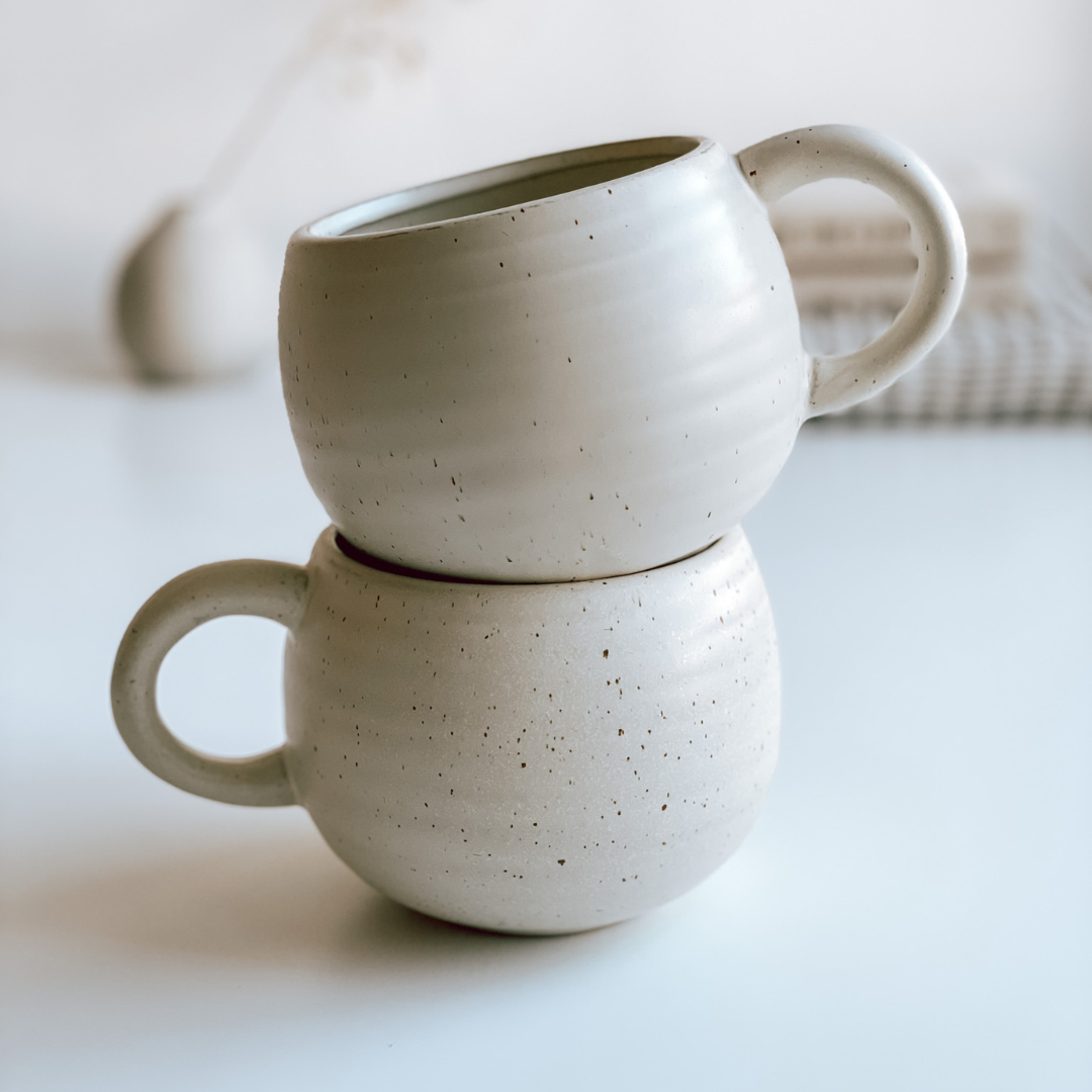Reactive Glaze Stoneware Round Mug