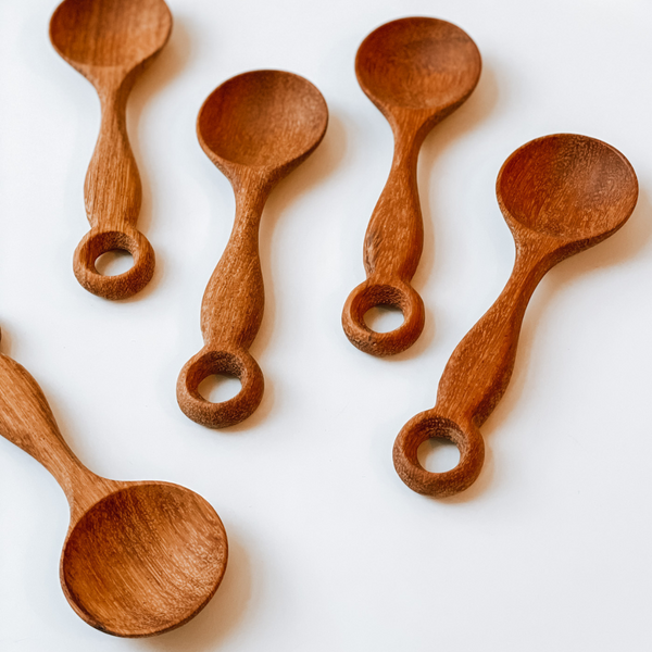 Hand-Carved Doussie Wood Spoon
