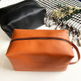 Vegan Leather Wash Bag by Monk & Anna